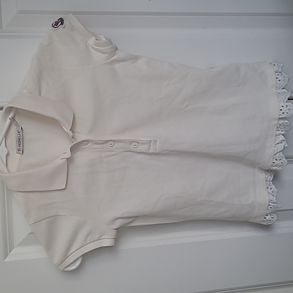 Girls moncler polo size 8